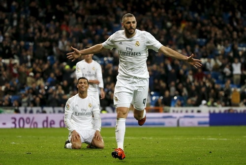 Benzema cũng có cú đúp quan trọng