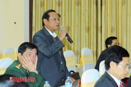 Đại biểu Lữ Đình Thi (Quế Phong) đề nghị xem xét không cắt giảm biên chế đối với các huyện 30a, huyện biên giới khó khăn.