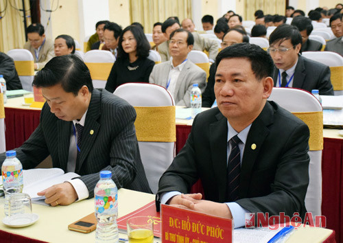 Dự hội nghị có đồng chí Hồ Đức Phớc - Bí thư Tỉnh ủy, Chủ tịch HĐND tỉnh.
