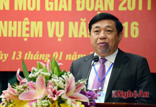 Đồng chí Nguyễn Xuân Đường - Phó Bí thư Tỉnh ủy, Chủ tịch UBND tỉnh kết luận hội nghị.