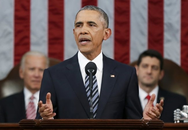 Tổng thống Mỹ Barack Obama đọc Thông điệp liên bang 2016 (Reuters)