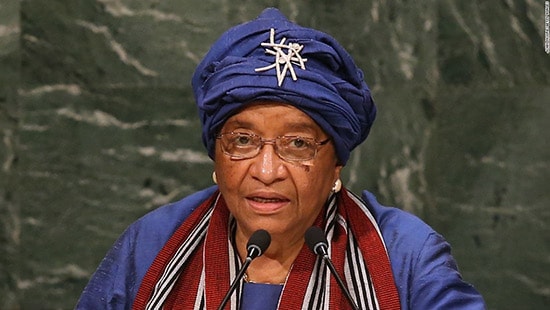 Bà Ellen Johnson Sirleaf, 77 tuổi, là Tổng thống thứ 24 và đương nhiệm của Liberia. Bà là nữ nguyên thủ quốc gia đầu tiên tại châu Phi.