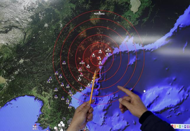 Nơi sóng địa chấn được quan sát ở Hàn Quốc