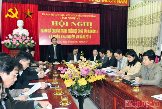 Giám đốc Sở Tài nguyên - Môi trường Võ Duy Việt khẳng định, công tác phối hợp năm 2015 đã tác động đến hiệu quả hoạt động của mỗi cơ quan