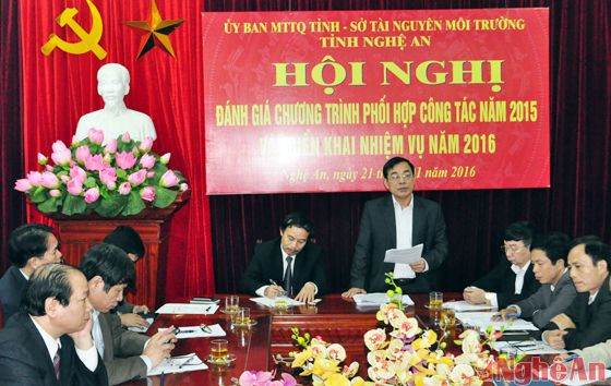 Chủ tịch Ủy ban MTTQ tỉnh Nguyễn Văn Huy