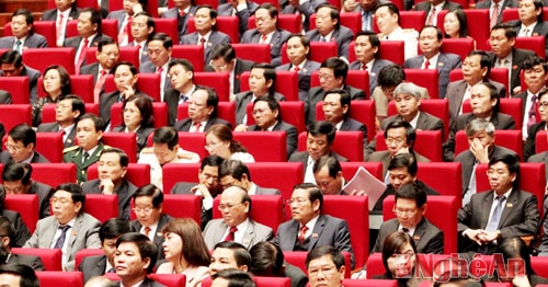 Đoàn Đại biểu Đảng bộ Nghệ An tại Đại hội