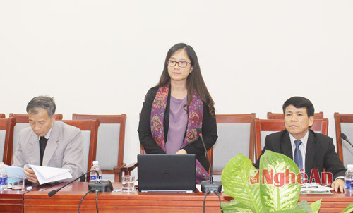 Bà Nguyễn Thị Thu Huyền  – Điều phối viên Chương trình tài trợ các dự án nhỏ tại Việt Nam, Quỹ môi trường toàn cầu đề nghị tỉnh quan tâm hỗ trợ các dự án trong thời gian tới.