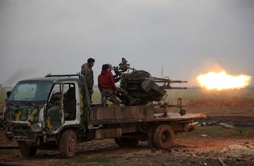 Lực lượng trung thành với chính quyền Syria. Ảnh: AFP