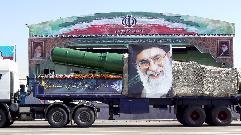 Một tên lửa đạn đạo của Iran (Ảnh: english.alarabiya.net)
