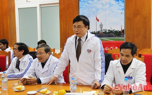 Bác sỹ Bùi Đình Long - Giám đốc Sở Y tế cảm ơn sự quan tâm sâu sát của đoàn đối với công tác phòng chống HIV/AIDS trong thời gian qua.