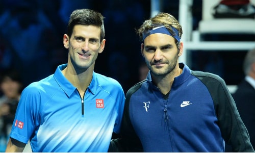 Djokovic có cơ hội lần đầu vượt mặt Federer về thành tích đối đầu. Ảnh: AFP.