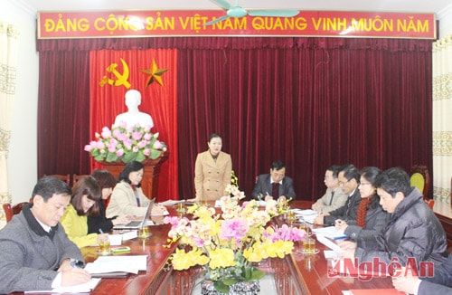 Toàn cảnh buổi làm việc. 