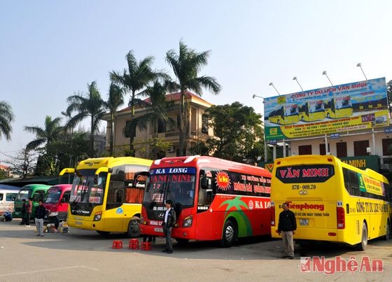 Đảm bảo các phương tiện vận tải trong dịp tết. Ảnh Hoàng Vĩnh