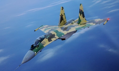 Chiến đấu cơ Sukhoi Su-35S. Ảnh: Sukhoi JSC.