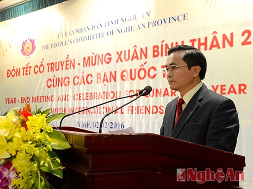 Đồng chí Nguyễn Ngọc Hoa - Phó Chủ tịch UBND tỉnh cho biết năm 2015, Nghệ An đã đón nhận nguồn đầu tư dồi dào từ các doanh nghiệp, tổ chức, cá nhân nước ngoài.