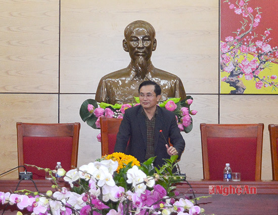 Đồng chí Lê Ngọc Hoa - Phó Chủ tịch UBND tỉnh chủ trì.