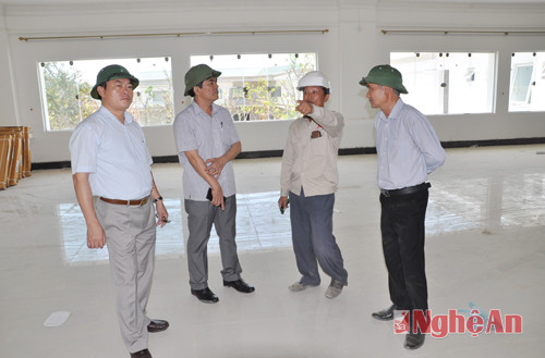 Lãnh đạo Thị xã Thái Hòa kiểm tra tiến độ thi công các công trình, dự án trọng điểm trên địa bàn