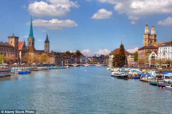 Dù có chi phí sinh hoạt cao nhưng Zurich, Thuỵ Điển vẫn xếp ở vị trí thứ 2 trong cuộc bầu chọn.