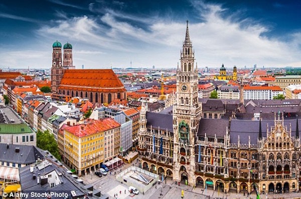 Xếp thứ 4: Munich, Đức là thành phố vừa mang tính lịch sử vừa hiện đại.