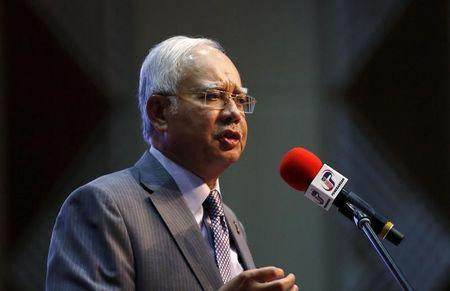 Thủ tướng Malaysia Najib Razak công bố những sửa đổi đối với ngân sách tài chính tại Putrajaya, Malaysia hôm 28/1. Ảnh: Reuters.