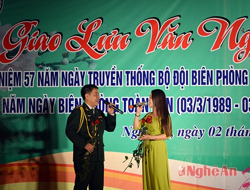 Tiết mục song ca của BĐBP tỉnh.