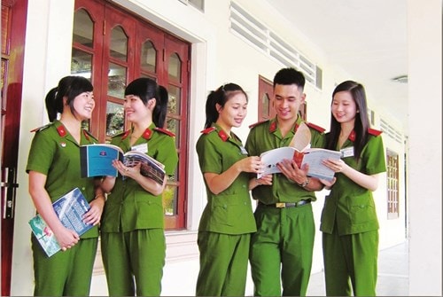 Sinh viên Học viên cảnh sát nhân dân - ảnh: Internet.