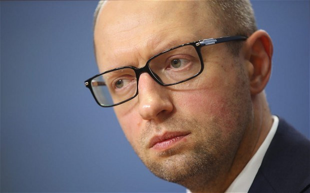 Thủ tướng Ukraine Arseniy Yatsenyuk. (Nguồn: Telegraph.co.uk)