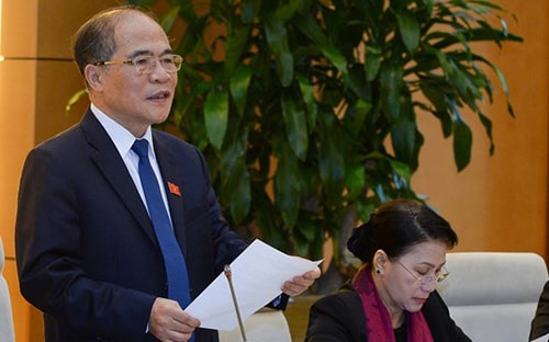 Chủ tịch Quốc hội Nguyễn Sinh Hùng.