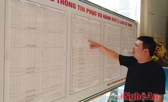 Niêm yết giá cước ở Sở GTVT