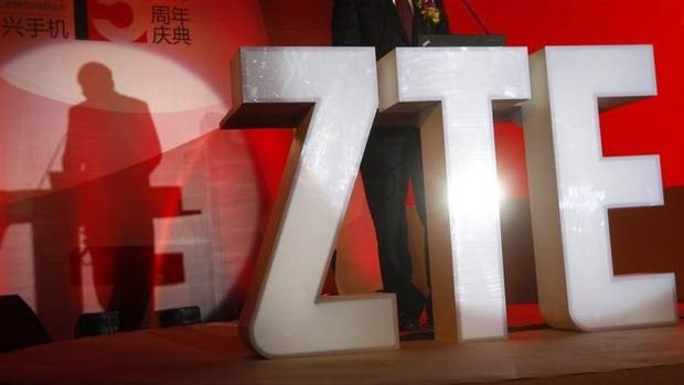 Logo của Tập đoàn ZTE. Ảnh: BBC.