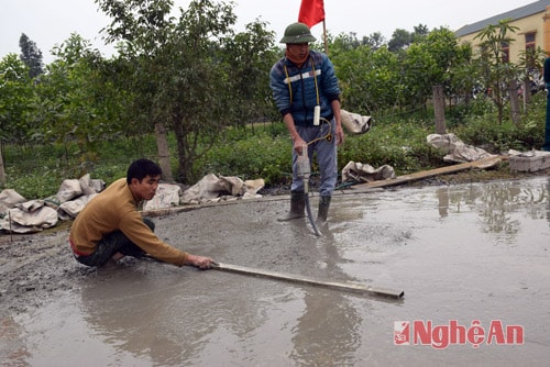 Làm giao thông nông thôn ở Diễn Lâm, Diễn Châu