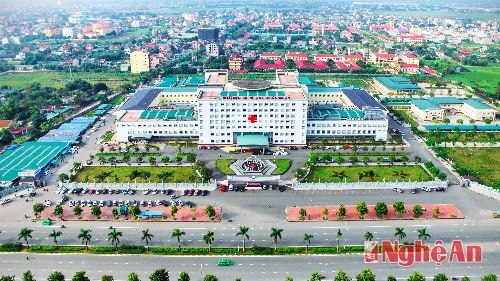 Toàng cảnh bệnh viện hiện nay.