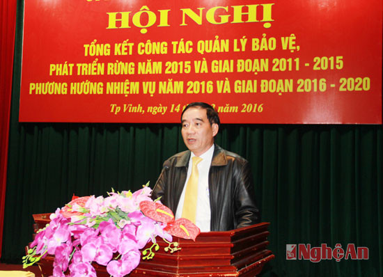 Đồng chí Hoàng Viết Đường, Phó chủ tịch UBND tỉnh chủ trì buổi giao ban