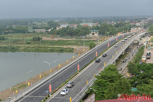 Công trình cầu vượt Quốc lộ 46 hoàn thành đưa vào sử dụng.