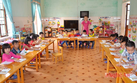 Trường mầm non xứng đáng là địa chỉ tin cậy của phụ huynh và bà con nhân dân xã nhà