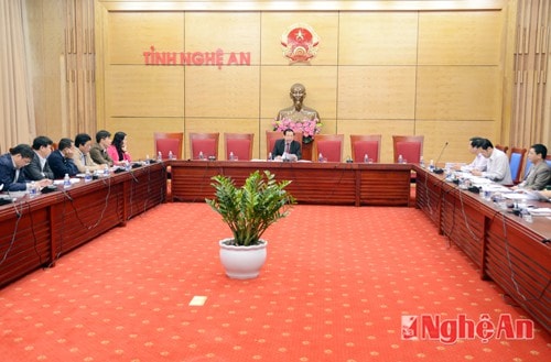 Đây là cuộc họp đầu tiên của Ban Tổ chức Hội khỏe Phù Đổng toàn quốc lần thứ IX năm 2016 tỉnh Nghệ An.