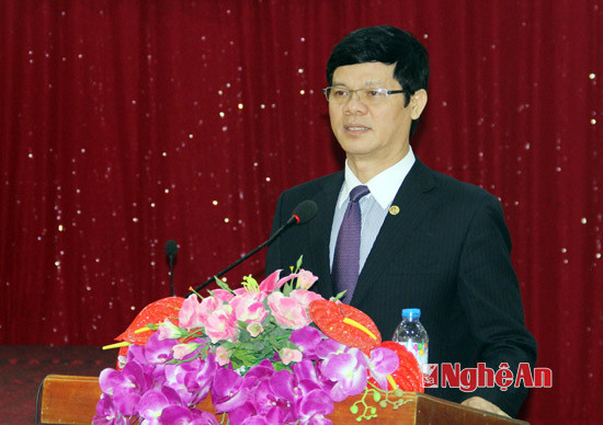 Đồng chí Lê Xuân Đại -Phó chủ tịch thường trực UBND tỉnh yêu cầu các cấp, ngành cần nâng cao trách nhiệm trong công tác phòng, chống khủng bố.