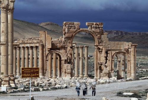 Khu vực thành cổ Palmyra. Ảnh: AFP/TTXVN