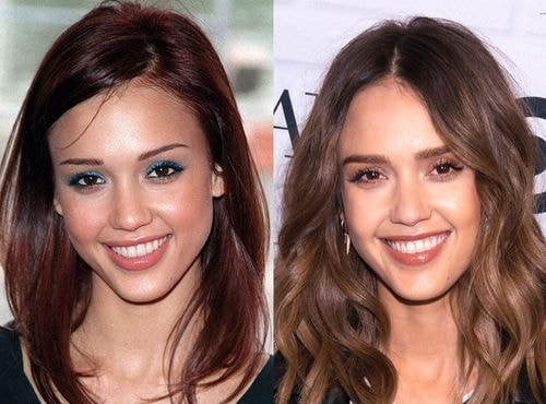 Jessica Alba lúc mới tham gia series phim Thiên thần bóng tối những năm 2000 và hiện tại.