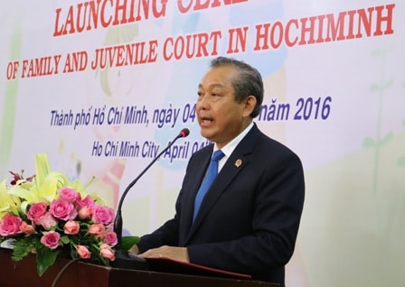 Đồng chí Trương Hòa Bình phát biểu