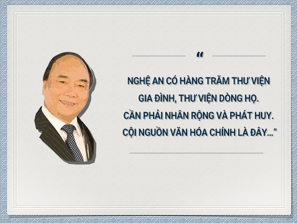 …”, đồng chí Nguyễn Xuân Phúc phát biểu khi về thăm Thư viện Làng Sen