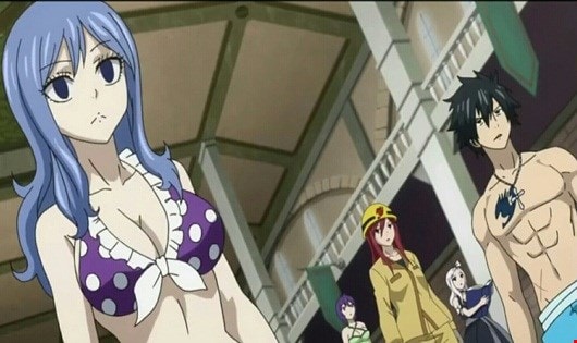 Một cảnh trong phim hoạt hình “Hội pháp sư Fairy Tail” đang phát sóng trên kênh HTV3 khiến nhiều cha mẹ lo ngại khi cho con xem.