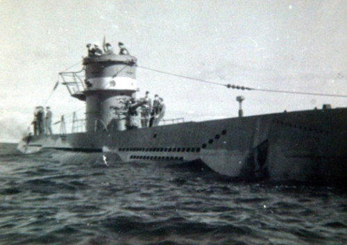 Tàu ngầm U-1206 trước khi thực hiện chuyến tuần tra định mệnh. Ảnh: The Scotsman