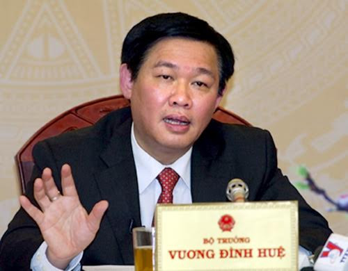 Ông Vương Đình Huệ thời còn là Bộ trưởng Bộ Tài chính.