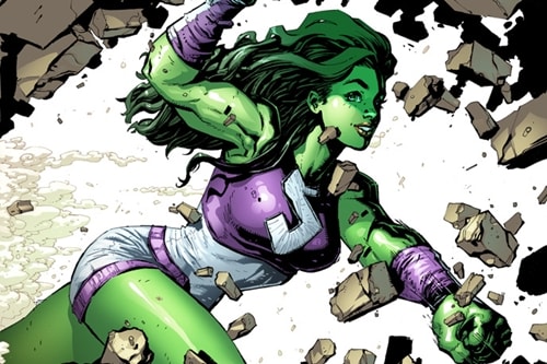 Tạo hình She-Hulk trong truyện tranh. Ảnh: Wikia.