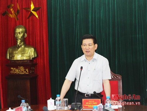 chí Hồ Đức Phớc – Uỷ viên BCH Trung ương Đảng, Tổng Kiểm toán Nhà nước, Bí thư Tỉnh ủy, Chủ tịch HĐND tỉnh chủ trì. 