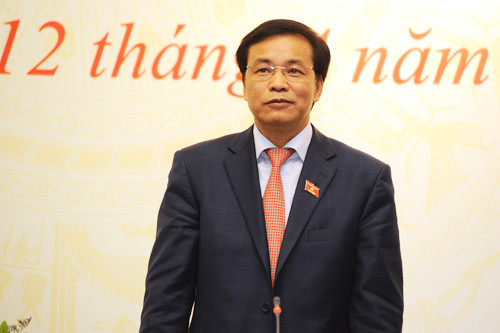 Chánh văn phòng Hội đồng bầu cử Quốc gia Nguyễn Hạnh Phúc.