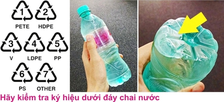 ký hiệu dưới chai