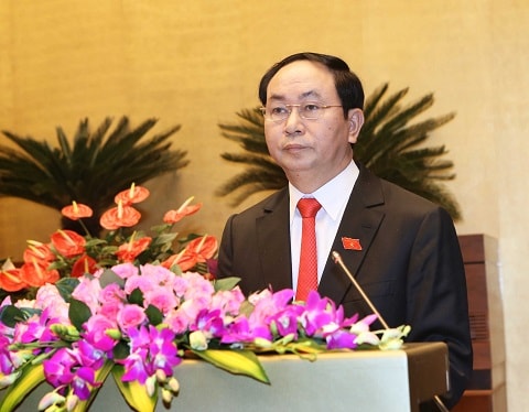 Chủ tịch nước Trần Đại Quang. Ảnh: TTX