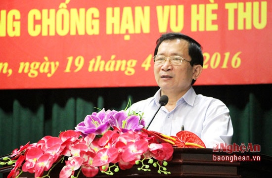 Đồng chí Đinh Viết Hồng - Phó Chủ tịch UBND tỉnh chủ trì hội nghị
